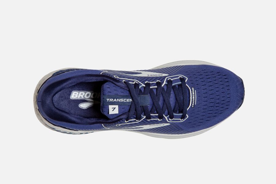 Brooks Transcend 7 Road Loopschoenen Heren - Donkerblauw/Zilver - 056413VDS